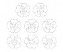 히비스커스 색칠 모음