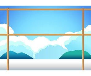 덕장 배경(황태 없는)