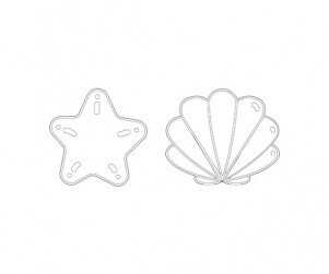 조개, 불가사리 색칠 모음