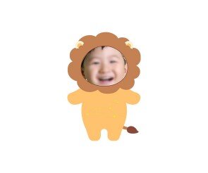 사자자리 합성이미지