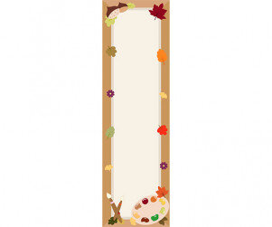 가을 전시회 세로 배너(문구없음)