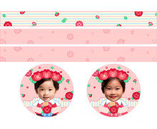 어버이날 카네이션 합성 띠지 라벨