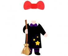 꼬마 마녀 합성이미지