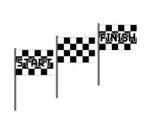 레이싱 깃발(흰색)