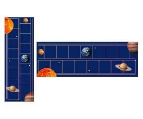 신비한 태양계 행성 여행 원고지 레터링(문구없음)
