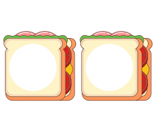 [개별도안] 샌드위치 만들기 가랜드