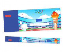 올림픽 입장권(문구없음)