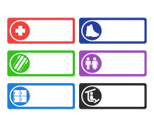 스키장 안내판(문구없음)