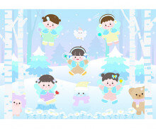 겨울 요정 배경