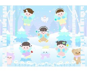 겨울 요정 배경