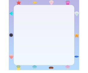 바다생물 메모지