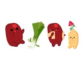 삼계탕 재료 캐릭터