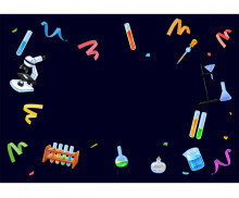 SCIENCE PARTY 과학 배경 (문구없음)
