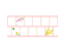 봄이 왔나봄 원고지 레터링(문구없음)