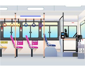 버스 안 배경(앞)