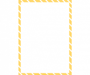 노랑 사선 테두리