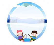 빙어 낚시 라벨