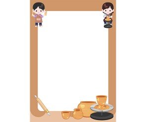 도자기 만들기 테두리