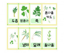 봄나물 카드