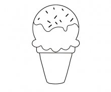[색칠용] 소프트콘 아이스크림