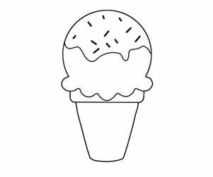 [색칠용] 소프트콘 아이스크림