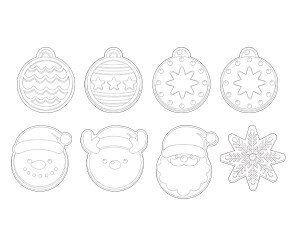 크리스마스 쿠키 색칠 모음