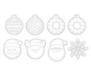크리스마스 쿠키 색칠 모음