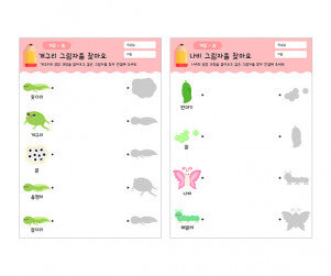그림자를 찾아요(개구리,나비)