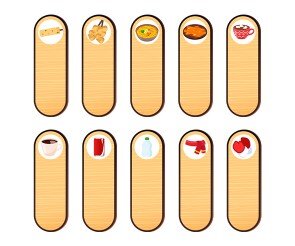 스케이트장 매점 세로 메뉴판(문구없음)