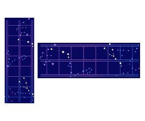 별자리 이야기 원고지 레터링(문구없음)