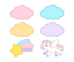 별똥별,구름,유니콘