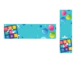 물풍선 맞추기 가로 세로 배너(문구없음)