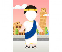 이탈리아 배경 합성이미지