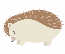 겨울잠 자는 고슴도치