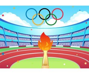 올림픽 경기장 배경