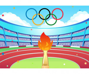 올림픽 경기장 배경