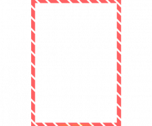 빨강 사선 테두리