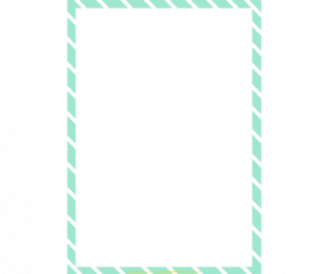 민트 사선 테두리