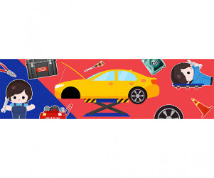 자동차 정비하는 날 가로 배너(문구없음)