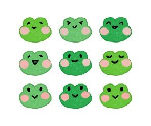 개구리 얼굴