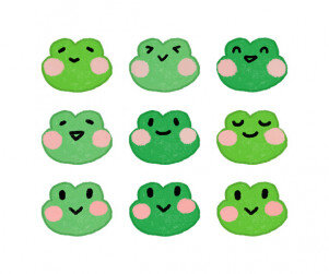 개구리 얼굴