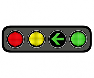 자동차 신호등 4구