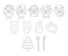 겨울 요정 색칠 모음