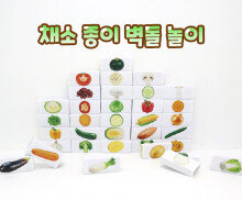 채소 종이 벽돌 놀이
