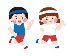 달리기 하는 아이들