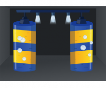 세차장 배경 (자동차없음)