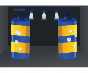 세차장 배경 (자동차없음)