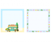 꽃가게 메모지 2종