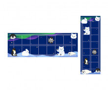 극지방에 사는 친구들 원고지 레터링(문구없음)