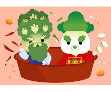 배추 대감 무 영감(김장)배경